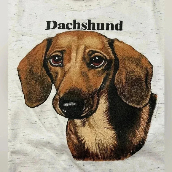 RARE- Vintage 90s Dachsund Dog Shirt Sz XL - Picture 2 of 8
